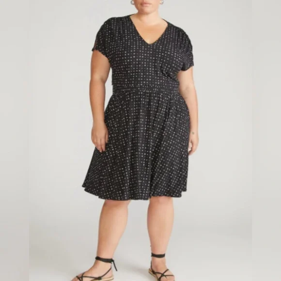 Universal Standard | Dresses | New Universal Standard Minetta Liquid Jersey  Dress Galactic Print In Black Sz S | Poshmark